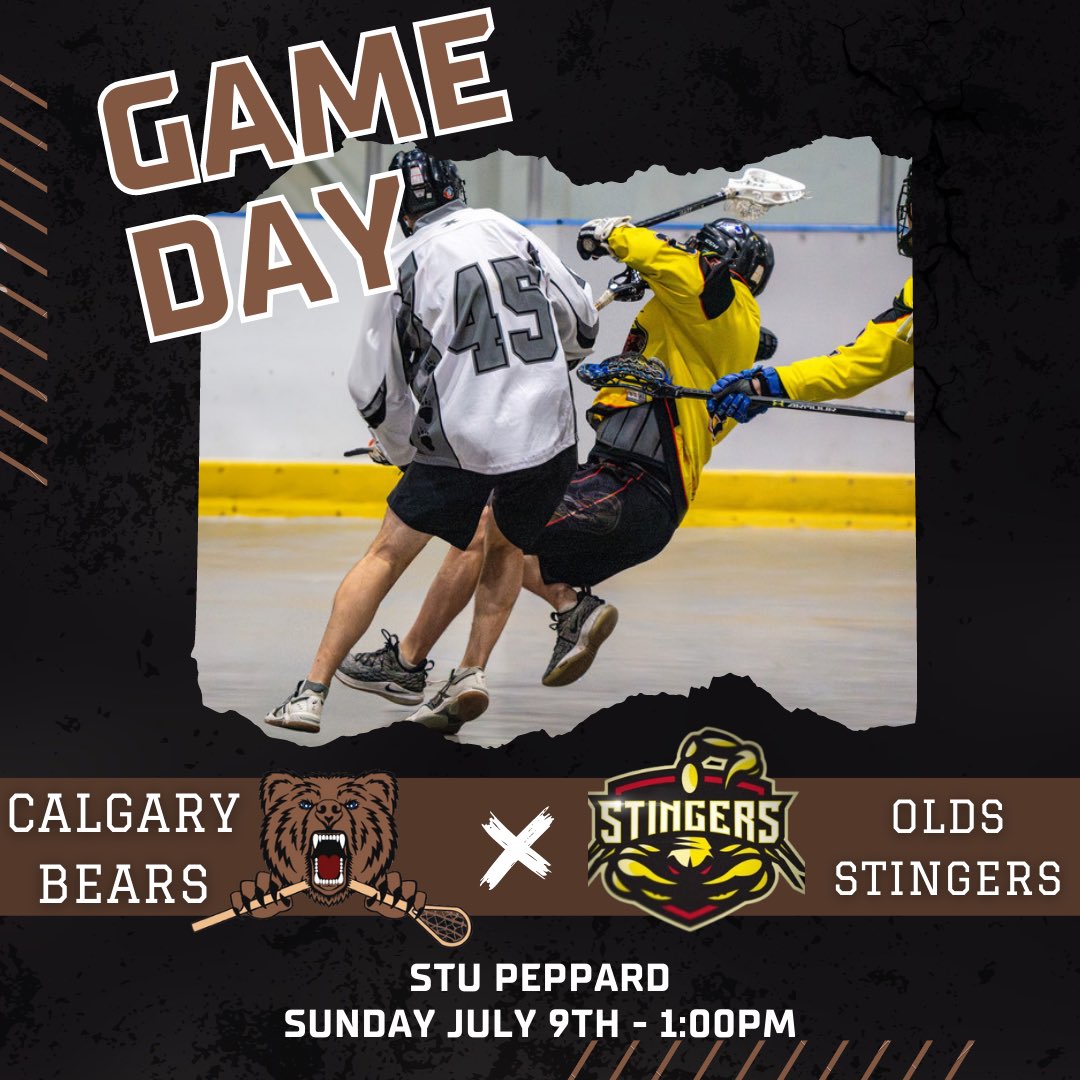 Game day! Bears and the Stingers face off for the final time this season, 1PM at Stu Peppard! #BearDown🐻⬇️