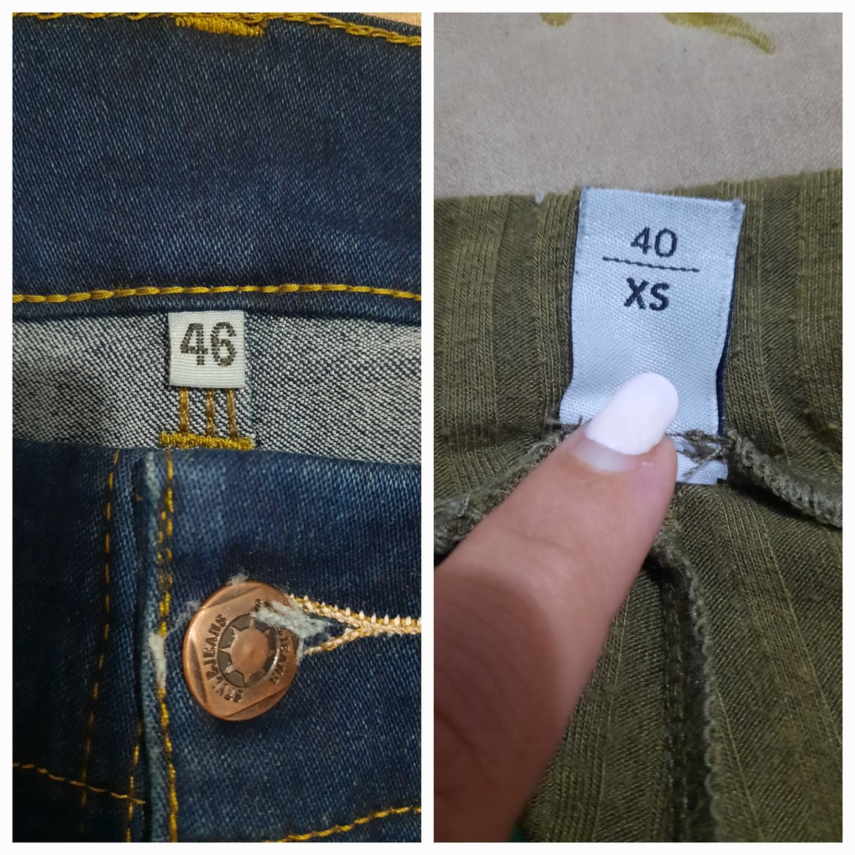 NatyFer0210's tweet photo. Hablemos un poco de la cultura de la dieta y gordofobia.

Hace unos días compré jeans después de mucho tiempo, pedí talle 40, que es el uso actualmente de una marca que respeta la ley de talles, me queda incluso un poco suelto, hace tiempo renuncie a la ropa que me aprieta. https://t.co/6IziUUfAg5
