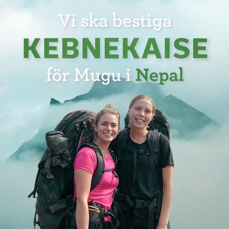 Följ Elinas och Deborahs bestigning av Sveriges högsta berg med hejarop och pepp! Och var samtidigt med och förbättra livet för byborna i bergen i Nepal med en gåva. Mer info i länken. 
pmu.je.gl/=TJ
#KlättraFörMugu #Kebnekaise #Mugu