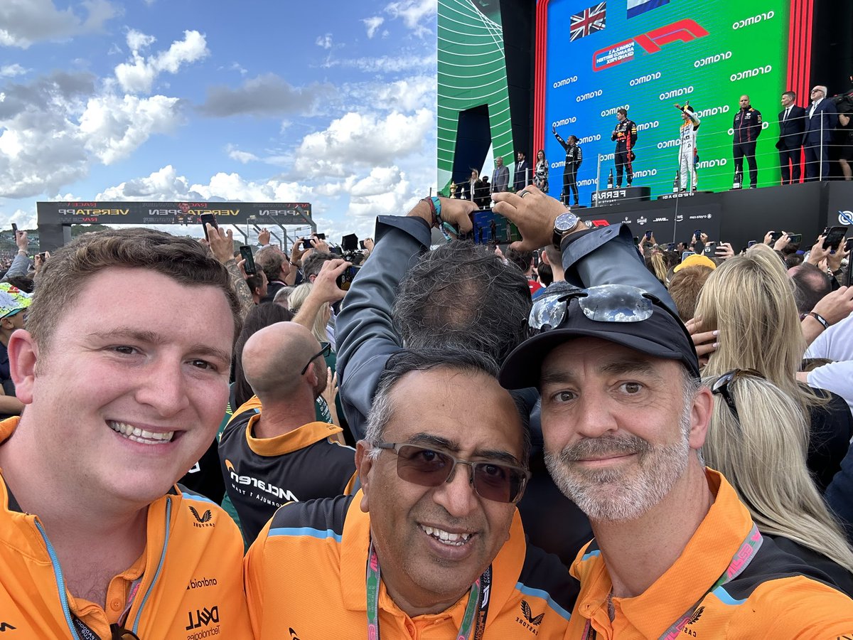 JoeBaguley's tweet photo. What an amazing result for @McLarenF1 - so proud that @vmware played a small part in that!!!
What a weekend.
@edwardgreen94 @RaghuRaghuram https://t.co/u4IpN30144