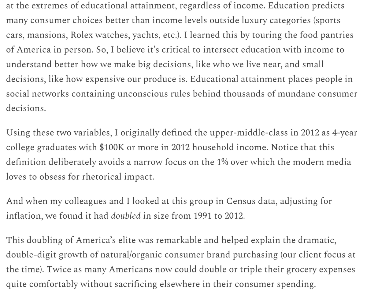 Rob Henderson on Twitter "Useful definition of membership in the upper