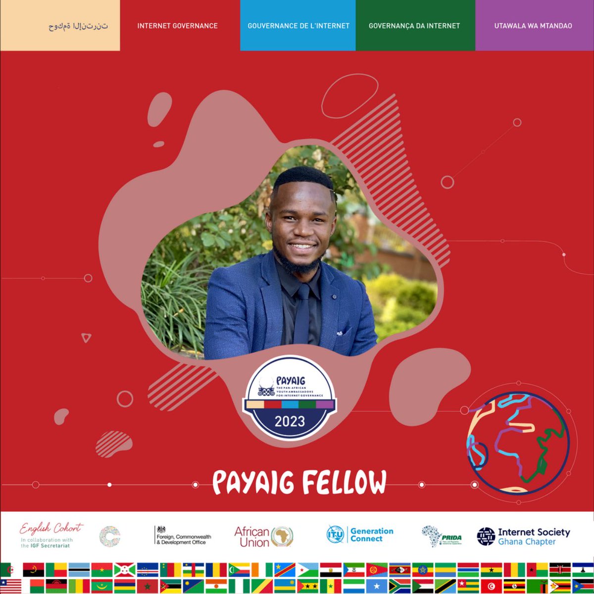 Hi, I’m Chris Mtocha from Malawi , I am thrilled to announce that I have been chosen to join the English cohort of the Pan African Youth Ambassadors for Internet Governance fellowship!

#PAYAIG #ICYBERCZAR #IGFAMBASSADOR #IGF2023 #KYOTO