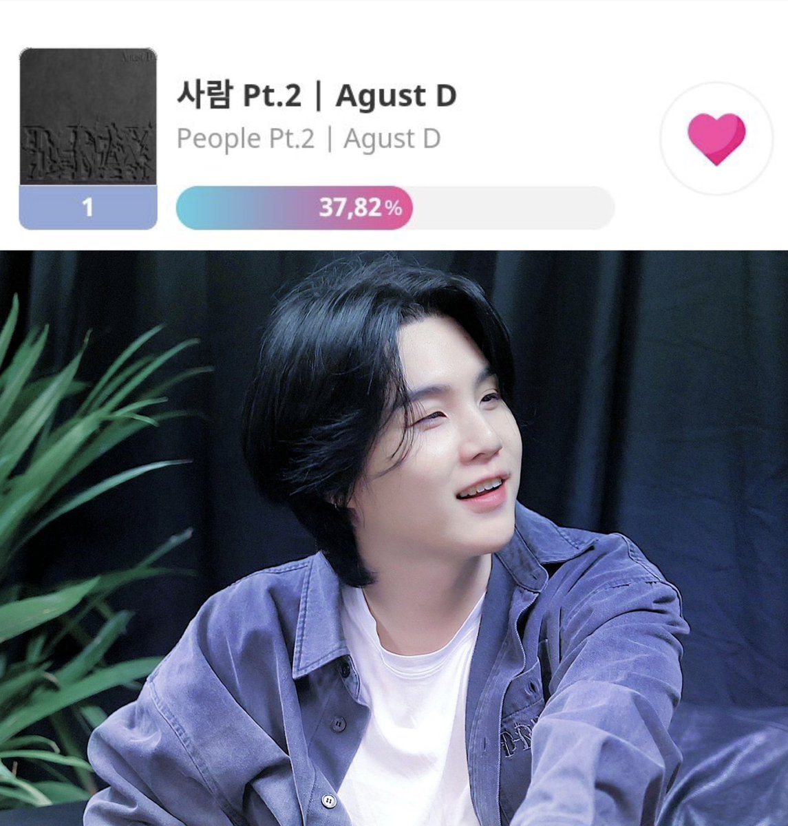 Armyy_conectt's tweet photo. Please vote for People Pt 2 on IdolChamp. We haven’t given Yoongi any awards for his music this year and this our chance!!! 
🚨🚨🚨🚨🚨🚨🚨🚨🚨🚨

Voting ends today so please collect hearts and VOTE!

https://t.co/QEFZf8EgLl 
 [KM chart] BEST K-MUSIC https://t.co/0k6HU7TA92
