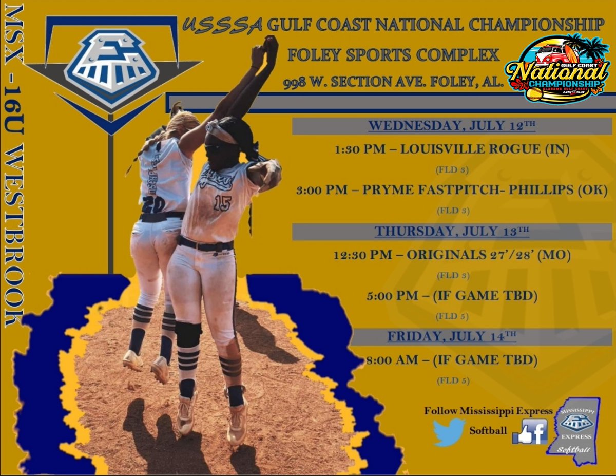 GabbyW_2029's tweet photo. ▪️🔷️IT'S ABOUT THAT TIME!🔷️▪️ 
This MSX-16U group had a stellar Expo campaign,and what better way to close out than Nationals at the Beach. Good luck ladies!! Remember leave it between the lines,and finish this thing strong! Express-on-me-Express-on-👌🏾 
😤💪🏾🔵⚫️#ExpressStrong https://t.co/7ij1e24qE3