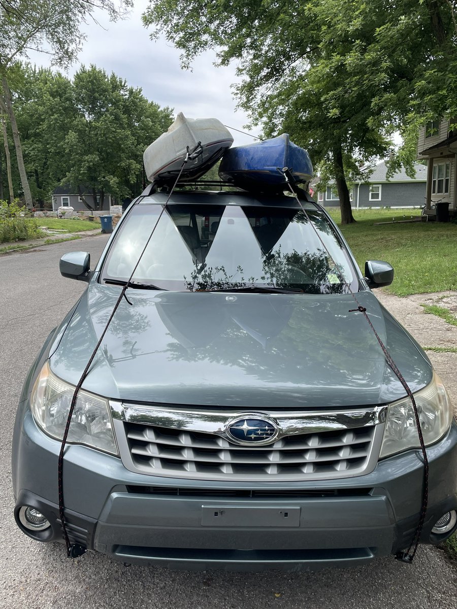 YangHoff's tweet photo. Going on my first adventure in the #Suburu #Kayaking #Kayak #Indiana #WhiteRiver https://t.co/EkXSHpi3sp