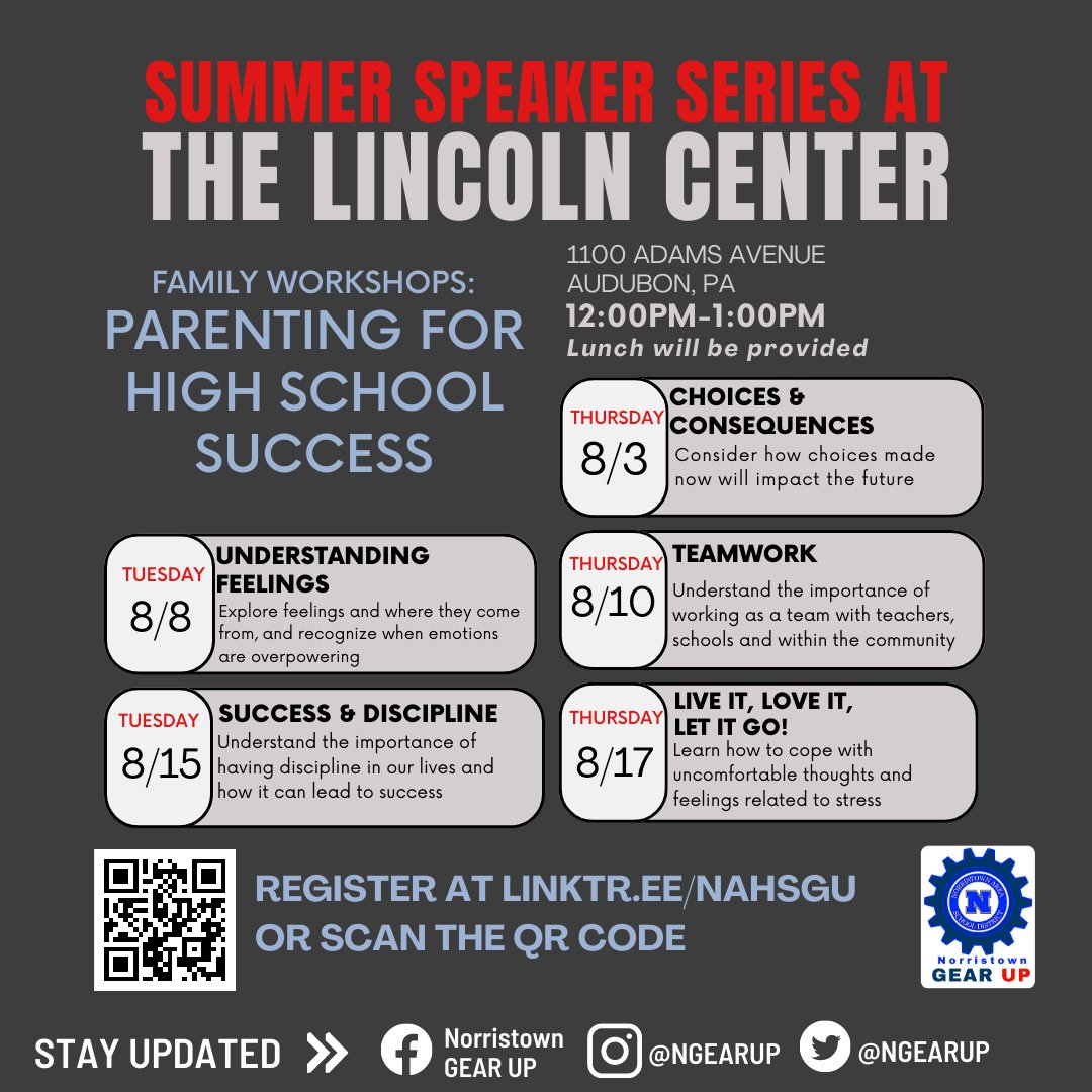Norristown GEARUP tweet media
