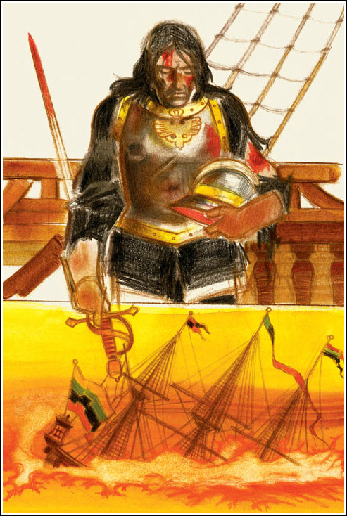 Bonesdrawstuff's tweet photo. Gennadiy Novozhilov's art for The Chronicles of Captain Blood https://t.co/XZ7FRWhI4z