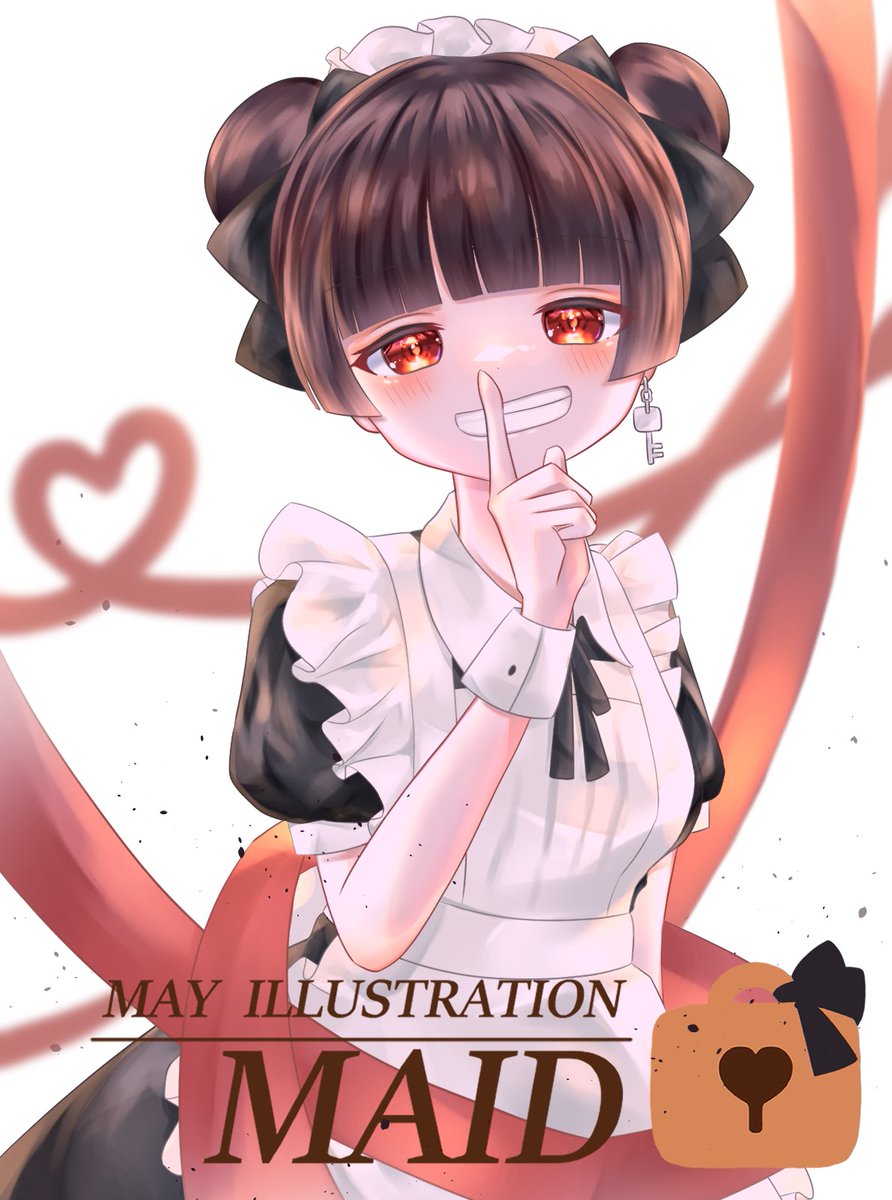 hakumoooo's tweet photo. #デジタルイラスト #メイド #女の子イラスト #イラスト #いらすと #鍵 #リボン https://t.co/rPaw2rw7rC