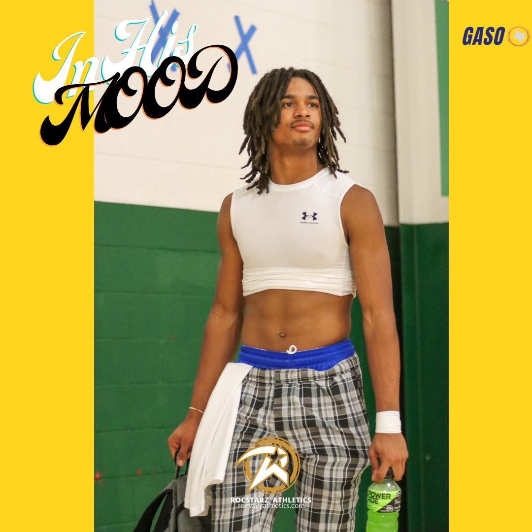 RStarzAthletics's tweet photo. 2023 Ronjay Johnson Makes an Entrance! #ImHERE  #InHisMood #BeARocStar 🤩 #GASOChampions #GASO @SAPremierHoops @TexasHoopsGASO https://t.co/quf4fmNYCG