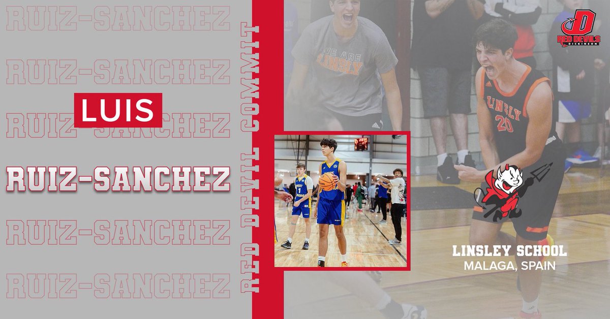 Next up in the class of 2023 👀

🔴 Luis Ruiz-Sanchez
🔴 6’9 Forward

Luis will be joining us as a freshman by way of the Linsly School (WV). Originally from Malaga, Spain - he brings some European flair and skill to the Red Devils. Very excited to have him join us in Carlisle!