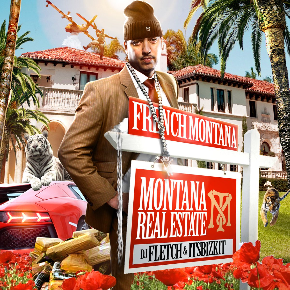 DJFletch's tweet image. #DJFletch &amp;amp; #ItsBizkit Presents: #FrenchMontana - #MontanaRealEstate #Mixtape #CoverArt #CoverDesign #MixtapeCover #NewYork #CokeBoys #Worldstar #WorldstarHipHop