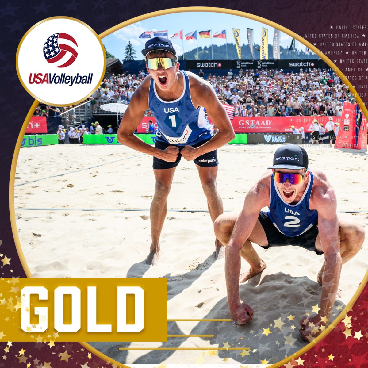 Miles Partain and Andy Benesh strike gold with their second win over the world's top-ranked duo of Anders Mol and Christian Sørum of Norway, the Olympic and World champions.

They became just the second team, the first in 2023, to defeat Mol and Sørum twice in the same event.