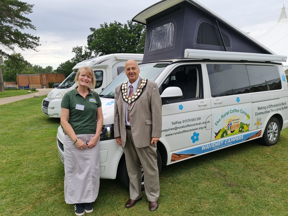 ngkghg's tweet image. Delighted to help celebrate the 20th Anniversary of the Rural Coffee Caravan at Old Buckenham Hall, Brettenham. It is such a worthwhile charity and here's to the next 20 years.