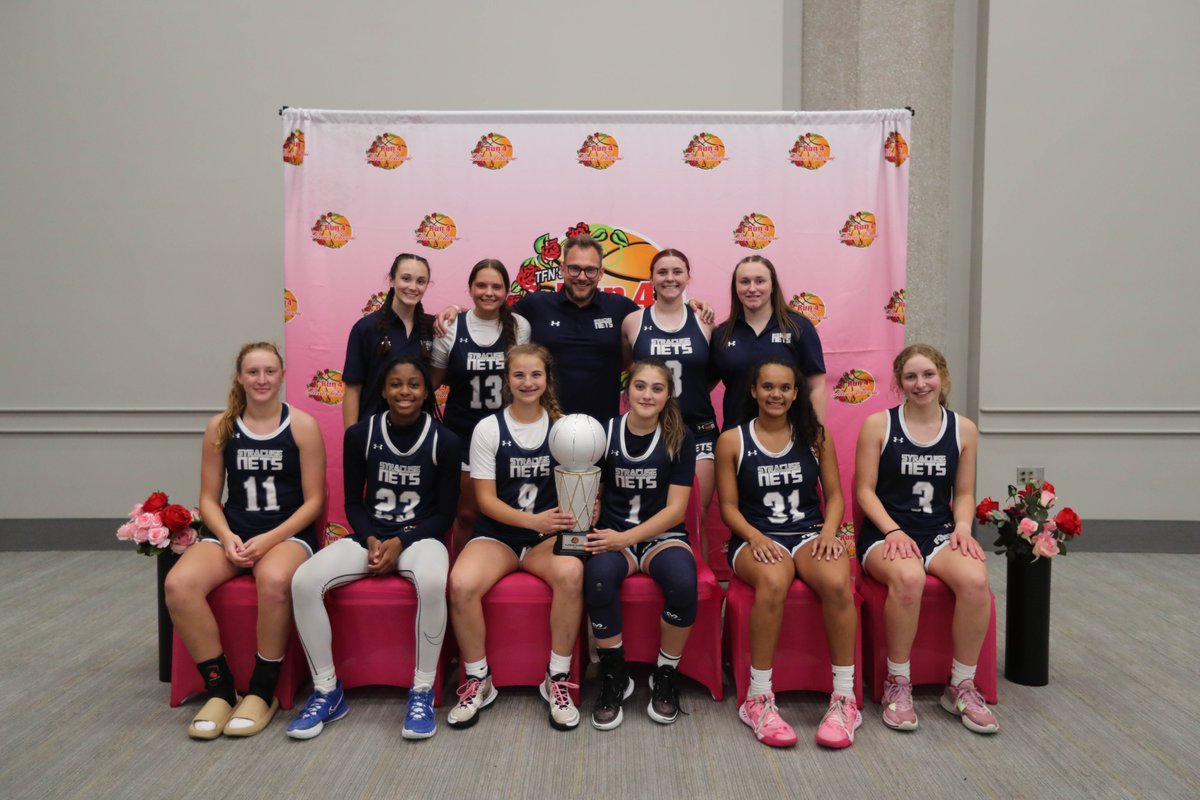 TFNsRun4Roses's tweet photo. Your Run 4 Roses Classic, 2025 Jasmine Platinum Division Champions, Syracuse Nets! #Roses23
@SyracuseNetsAAU https://t.co/8klcRw4k3d