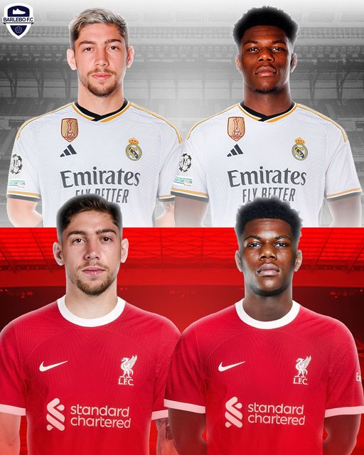 MRfrikhol's tweet photo. 🚨🔴 Real Madrid reportedly hope to sell Federico Valverde and Aurelien Tchouameni for £68-85M to raise funds for Kylian Mbappe 💰.
Liverpool have been linked with the duo and could make a move, according to Daily Express 🤯🏴
#RealMadrid #Madridistas #liverpoll #ليفربول https://t.co/8TxsgThzX3