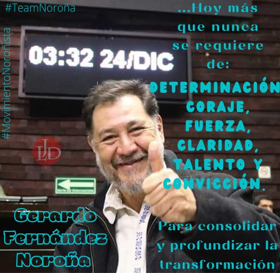 Muy buenas días querida familia Noroñista 🔆🤗🫶

El pueblo sabe bien que es lo que se necesita para consolidar y profundizar la Transformación. Por eso vamos con Noroña hasta la victoria 🇲🇽

🚩De San Lázaro a Palacio Nacional 🚩