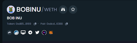 BOBINU_'s tweet photo. Dextool Social Updated $BOBINU 

https://t.co/MdKehlNKIw

$PEPE $BOB #crypto #memecoin https://t.co/bXa7odqnNY