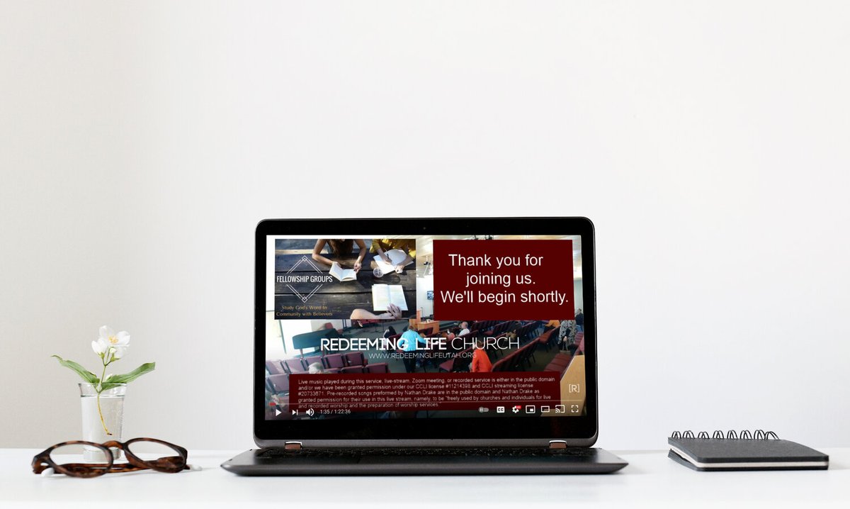 RedeemingLifeUT's tweet image. The Live-Stream of our 11 AM Worship Service is available on our YouTube channel.  Visit our channel or follow this link to watch our morning service: bit.ly/35t4YAJ