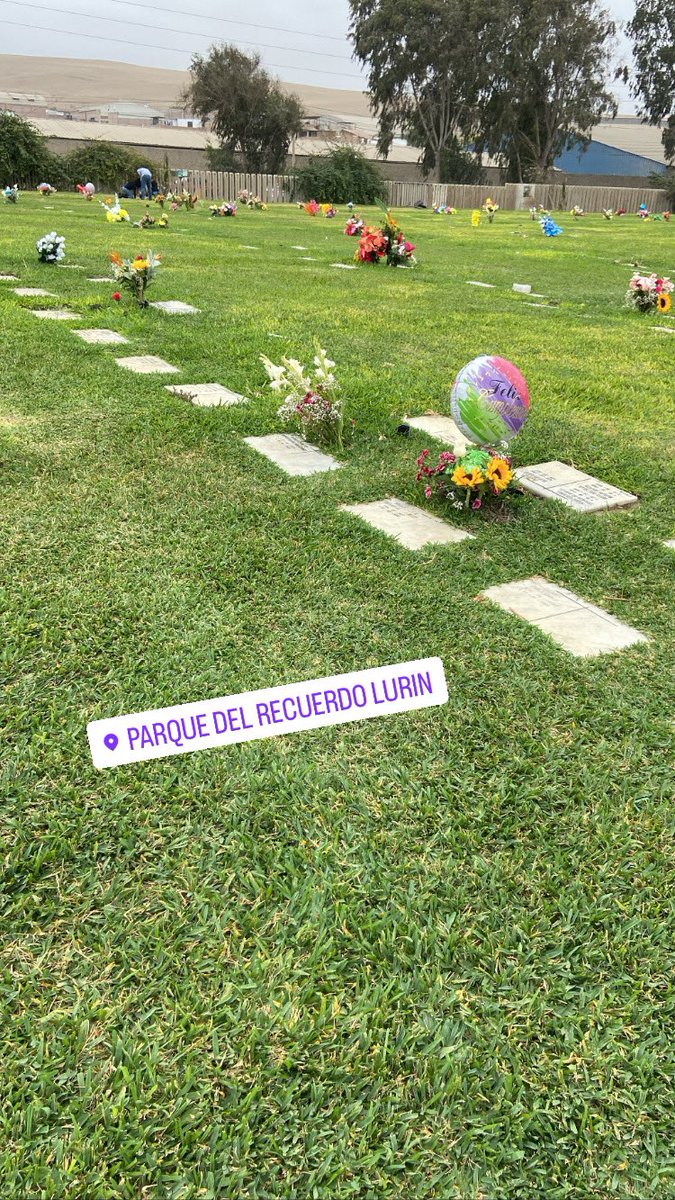 G2020Olii's tweet photo. He venido a traerle flores a mi mamá y abuela 😔 mis dos Ángeles 🙏 #ParquedelRecuerdo 
#Lurin https://t.co/yufTt9jUQa