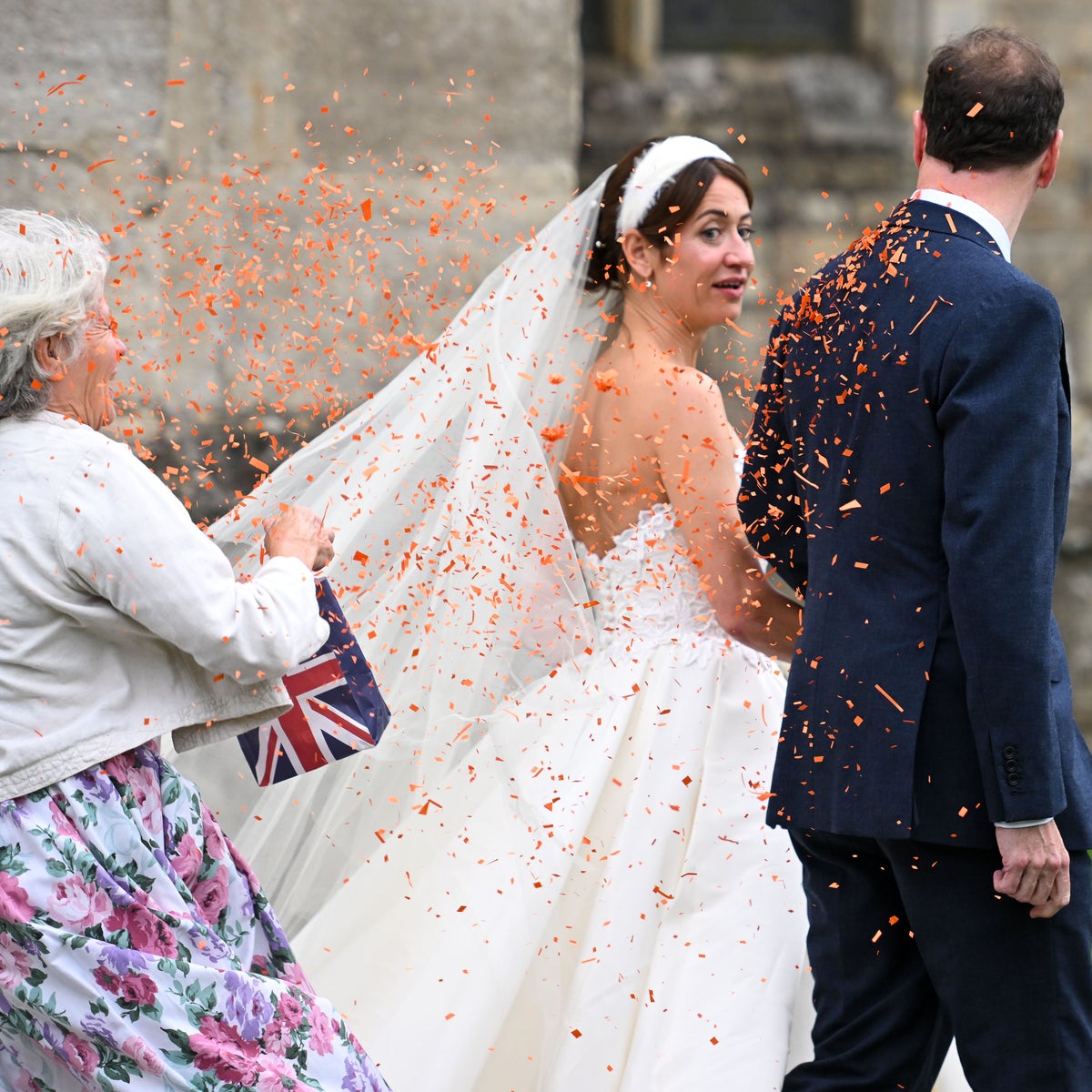 Confettigate: A Statement From Just Stop Oil The lady who threw confetti in Bruton yesterday was upholding a tradition that is common across many cultures. We absolutely defend the right for people to throw confetti (of whatever colour) at weddings and other celebrations. If it