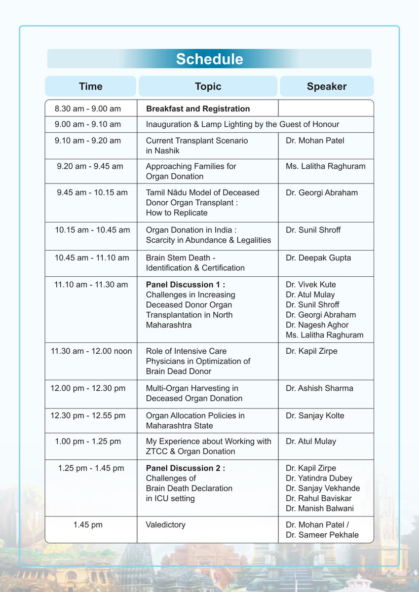 MohanPatel610's tweet photo. We have organized a Symposium on Organ Donation and Transplantation on 16th July 2023 at Nashik @drvivekkute https://t.co/lip657HhBR