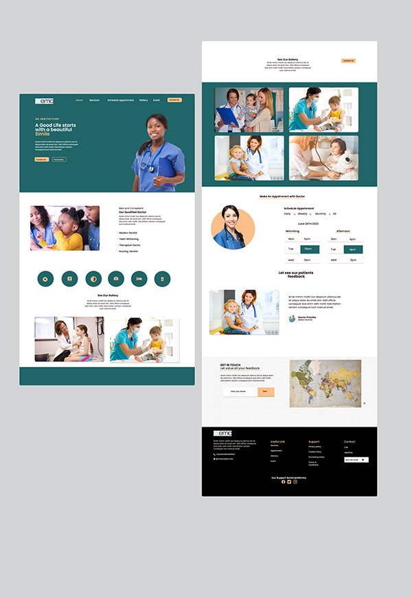 timi_graphics's tweet photo. I Created A landing page for Hospital website
#uiuxdesign
#Landingpagewebsite
#Hospitallandingpage
#Figma
#Timigraphics https://t.co/hbqqpvcH2I