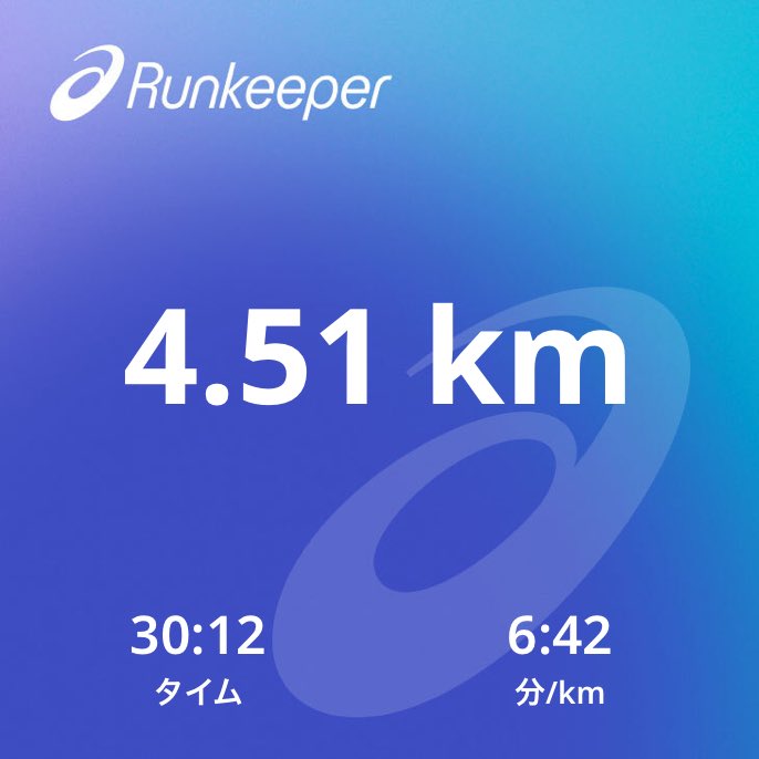anotherdimm's tweet image. I just completed an activity with  #Runkeeper 
#ランニング #running