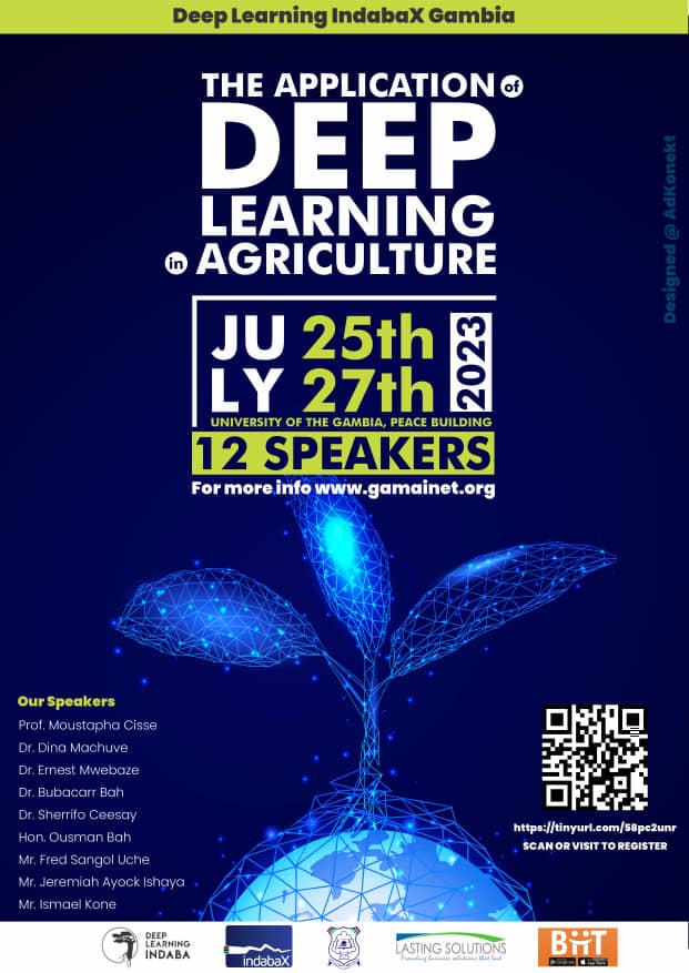 We can't wait to learn from our colleagues  @IndabaxG. 

For more information: gamainet.org

#ArtificialIntelligence 
#agriculture 
#DeepLearning 
#MachineLearning 
#AgriculturalRevolution 
#SmartAgriculture
@AIMS_Next
@ZindiAfrica 
@kaggle