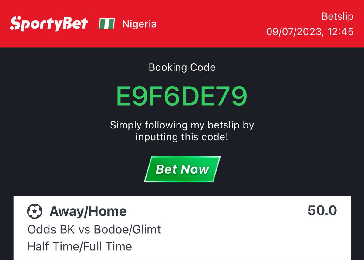 13 games 
We need just 4 to boom 💥 

Stake 10 Naira only