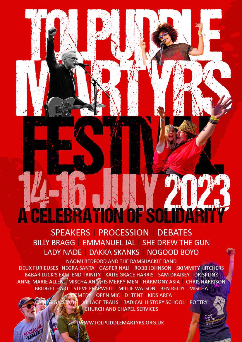 NEU South West Region (@neusouthwest) on Twitter photo Join us at the NEU tent & on the procession on Sunday.
Sunday, meet @MaryBoustedNEU from 10.30.
Then at 11.00 in the Fringe Tent, joint union session with <a href="/NEUnion/">National Education Union</a>, <a href="/NAHTnews/">NAHT</a> & <a href="/NASUWT/">NASUWT</a> on the dispute for fair funding & pay in our schools.
Plus of courseπs! <a href="/TolpuddleFest/">Tolpuddle Martyrs' Festival</a> Join us at the NEU tent & on the procession on Sunday.
Sunday, meet @MaryBoustedNEU from 10.30.
Then at 11.00 in the Fringe Tent, joint union session with <a href="/NEUnion/">National Education Union</a>, <a href="/NAHTnews/">NAHT</a> & <a href="/NASUWT/">NASUWT</a> on the dispute for fair funding & pay in our schools.
Plus of courseπs! <a href="/TolpuddleFest/">Tolpuddle Martyrs' Festival</a>
