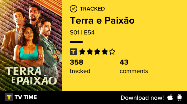 ilucsx's tweet photo. Acabei de assistir Chapter 54 (S01 | E54) - Terra e Paixão.  https://t.co/2RVcPBWE2L #tvtime https://t.co/S1dFYx4op1