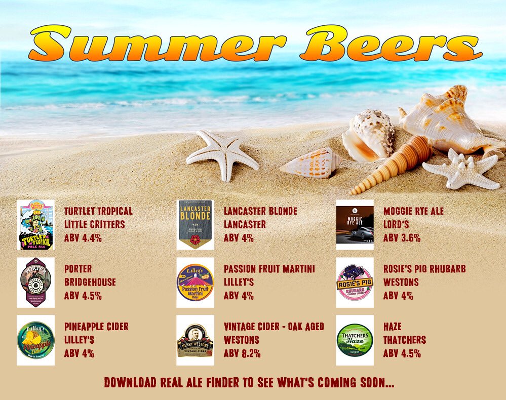 The Old Ship Inn (@oldshipbrid) on Twitter photo On the bar today!
Beer Board: bit.ly/2Yc0Tui
<a href="/LittleCritsBrew/">Little Critters Brewing Company</a> <a href="/lancasterale/">Lancaster Brewery</a> <a href="/lordsbrewing/">Lords Brewing Co.</a> <a href="/BBrewery/">Bridgehouse Brewery</a> <a href="/lilleyscider/">Lilley's Cider</a> @WestonsCiderMil <a href="/thatchers_cider/">Thatchers</a>
#RealAleFinder On the bar today!
Beer Board: bit.ly/2Yc0Tui
<a href="/LittleCritsBrew/">Little Critters Brewing Company</a> <a href="/lancasterale/">Lancaster Brewery</a> <a href="/lordsbrewing/">Lords Brewing Co.</a> <a href="/BBrewery/">Bridgehouse Brewery</a> <a href="/lilleyscider/">Lilley's Cider</a> @WestonsCiderMil <a href="/thatchers_cider/">Thatchers</a>
#RealAleFinder