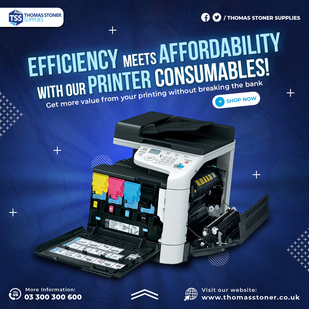 Printing shouldn't break the bank! 💰🖨️
From Genuine ink cartridges to Remanufactured ones, we have cost-effective options that deliver consistent performance. thomasstoner.co.uk
#PrinterConsumables #InkCartridges #Toners #AffordablePrinting #ThomasStonerSupplies