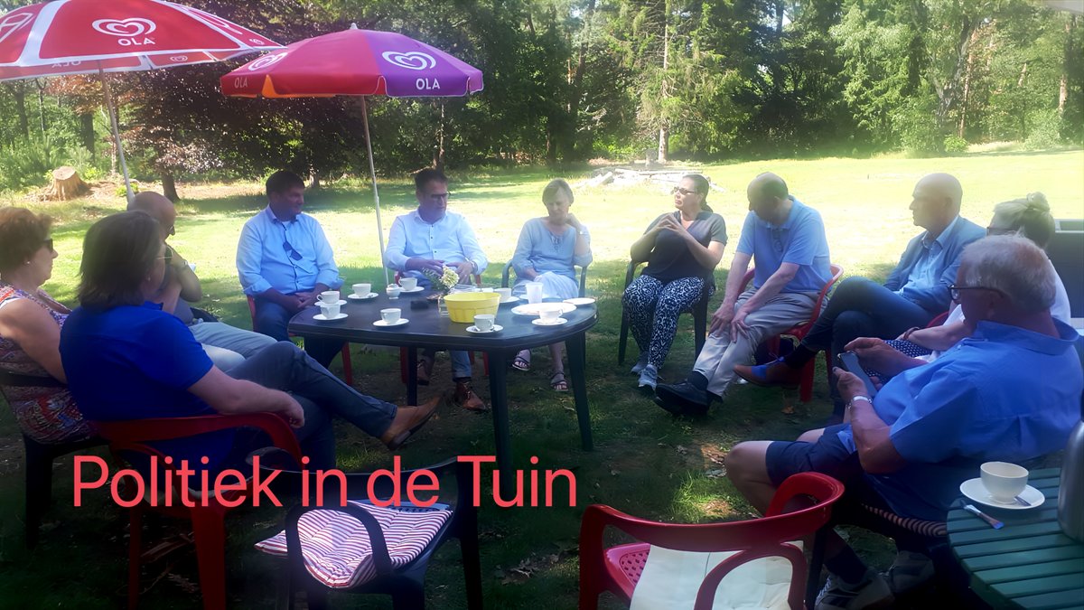 Het was alweer de 3e editie van 'Politiek in de Tuin'. En wederom zeer geslaagd. Goede informatieve bijeenkomst en interessante gesprekken over het waterschap en provincie! Met dank aan <a href="/ErwinHoogland/">Erwin Hoogland</a>, @janveerenhuis, <a href="/geraldaveskamp/">Gerald Aveskamp</a> en <a href="/MartineOvermeer/">Martine Overmeer</a>! Tot de volgende!