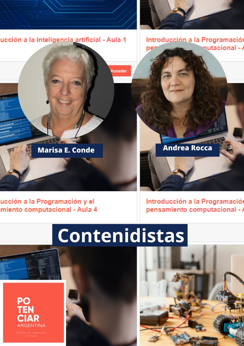 marisacon's tweet photo. #fullcoders Argentina Programa
#Escobar Cursos:
"Introducción a la Robótica",
“Introducción a la Programación y el pensamiento computacional”.
"Introducción a la IA"
"Introducción a tecnologías disruptivas y al metaverso"
Andrea Rocca https://t.co/bKoR1rkGj5