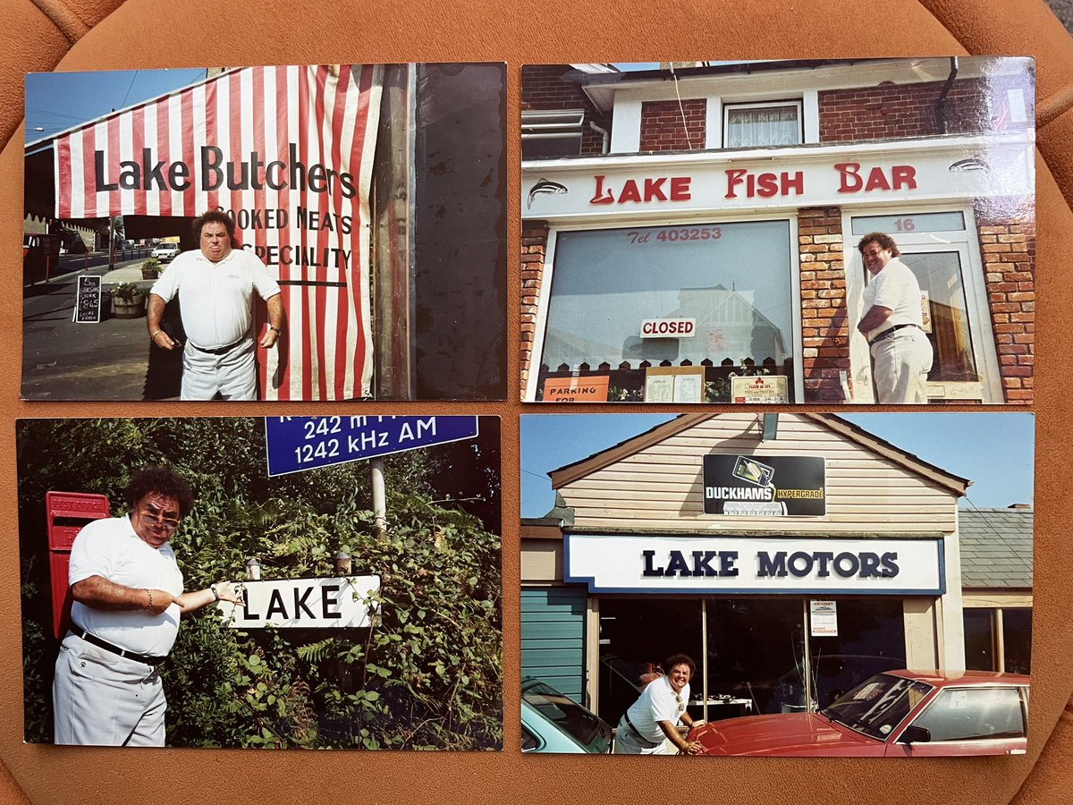 Joanne_Lake's tweet photo. A nice celeb-related story. When the late, great Eddie Large heard that @paul_lake was having a really bad time post-injury, back in the 1990s, he sent him some photos (from a holiday in the Lake District) to cheer him up

I unearthed the pics today during a clear-out

Legend https://t.co/NcNMlPFZms