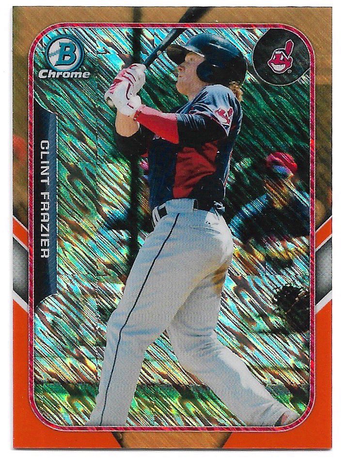 RT @nates_cards: @Elliott0924 @davisdugout Clint Frazier /25 Orange Shimmer Mini
$8 PWE https://t.co/ozlQsT7YT0