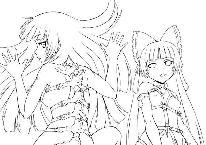 入札時間までだいぶ前の落書きのアナログGペン線をブラッシュアップ 