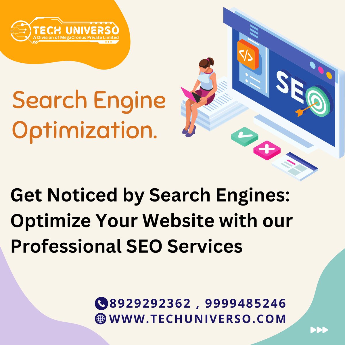 Tech_Universo_'s tweet image. Our SEO marketing is designed to equip you with the knowledge and strategies needed to skyrocket your brand's visibility and drive organic traffic. SEO marketing professionals with a proven track record of success. #search_engine_optimization #smo #seo_marketing #techuniverso