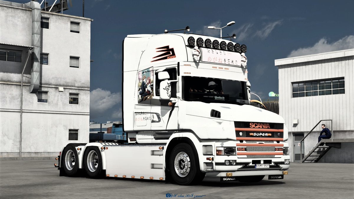 Izumi_ETS2's tweet photo. SCANIA 164L T580 V8 TOPLINE 好きな子がめがねを忘れた
#SCANIA
#SCANIATRUCK
#SCANIA164L
#SCANIAT
#SCANIATOPLINE
#SCANIAV8
#ETS2
#ETS2jp
#EuroTruckSimulator2
#好きな子がめがねを忘れた
#我喜歡的女孩忘記戴眼鏡
#三重あい https://t.co/GgTZjZq1Hc