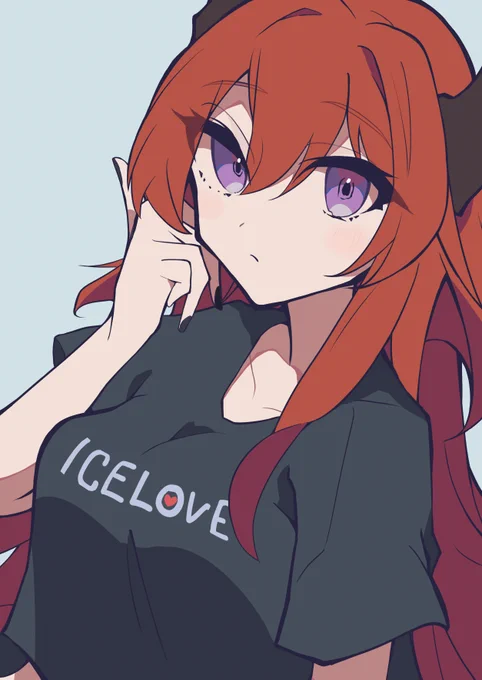 スルト描きました～!ラフな服装着てるのが好き～!!#アークナイツ #明日方舟 #イラスト 
