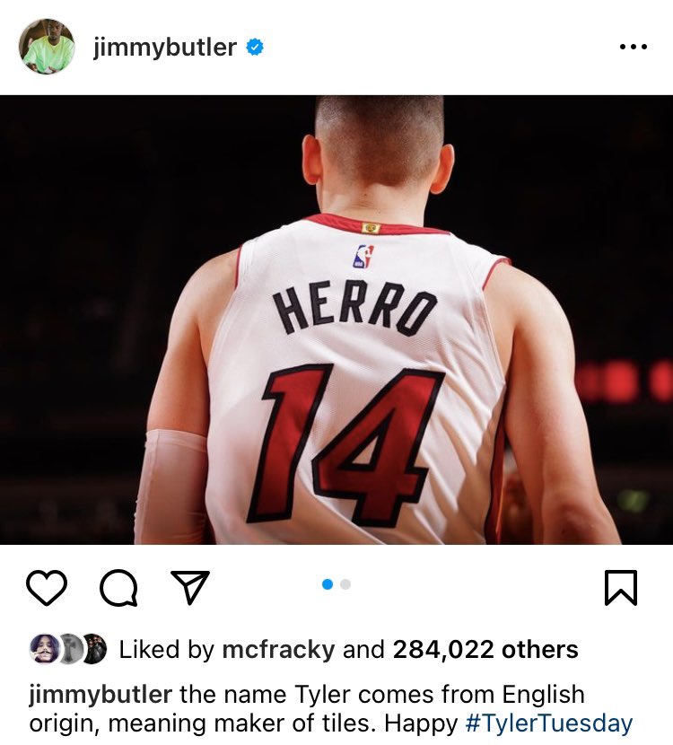 Jimmy Butler: Tyler Herro, maker of titles.