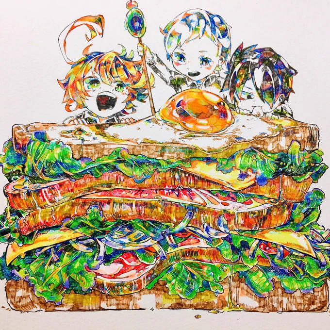 高校1年のイラストが1番イカれてる 