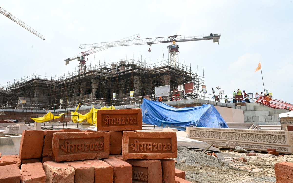 #InPics | Inside view of construction work of Shri #RamMandir in #Ayodhya

(Photos by Deepak Gupta/Hindustan Times)