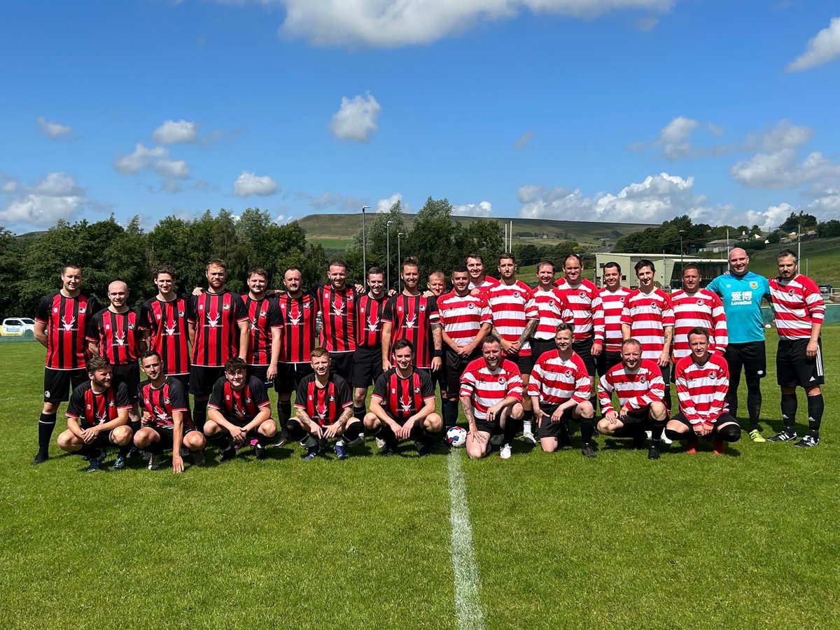 🗓 09/07/23
🆚 <a href="/HelmshoreHFC/">Helmshore Harriers</a> Legends
✅ 3-1 Win

Slow start, grew into the game &amp; well contested overall. Thanks to the Legends 👏🏽 

Goals
HHFC: 
<a href="/martynhillier10/">Martyn Hillier</a> ⚽️⚽️
<a href="/JessopWHU/">Adam Jessop 🏴󠁧󠁢󠁥󠁮󠁧󠁿⚒</a> ⚽️
Legends: <a href="/izakwildecoach/">Izak Wilde</a> ⚽️

MOTMs
HHFC: <a href="/eabs1988/">Ed</a>🏅
Legends: <a href="/ASoruri/">Adam Soruri</a>🏅

#HarriersAssemble #UTH