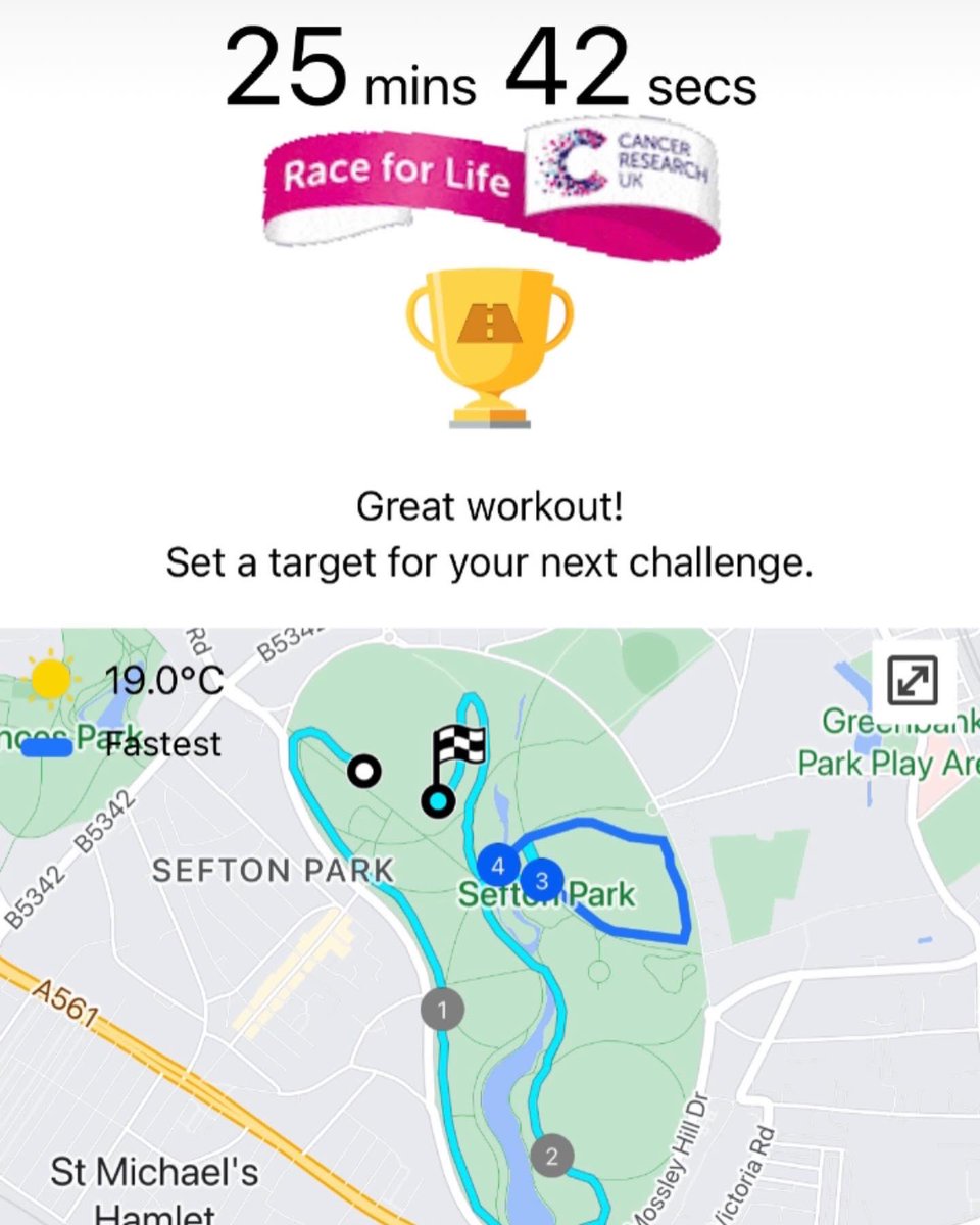PhysioTomW's tweet photo. Race for Life done. In just one week we raised £475! https://t.co/qa2z8eW5BI