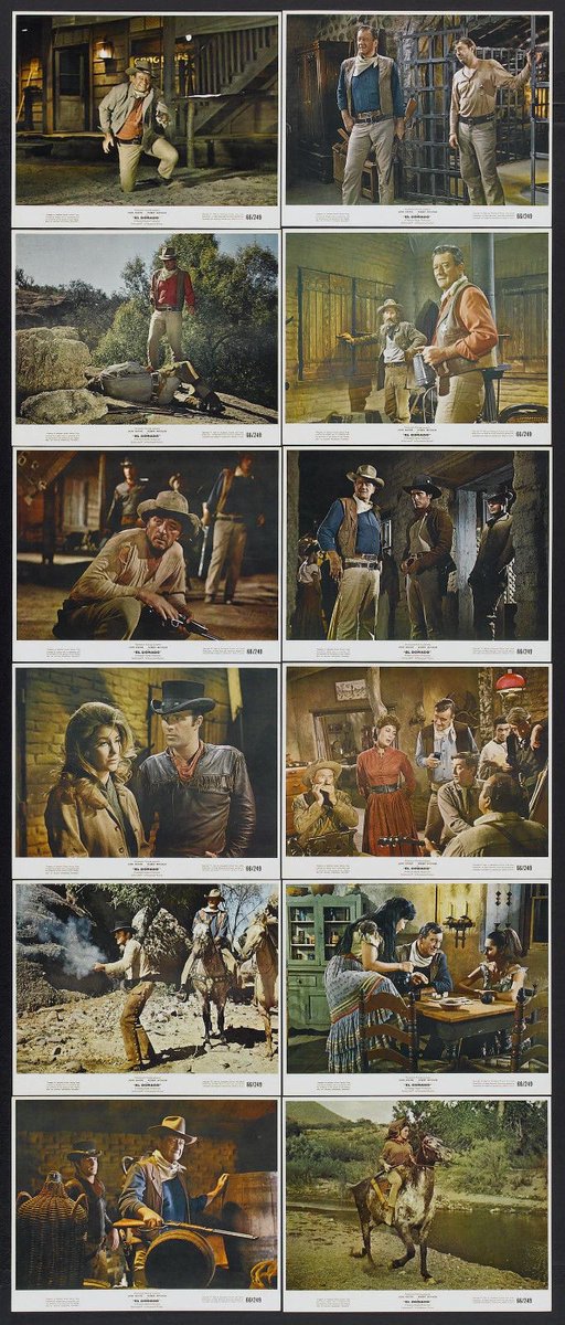 El Dorado (1966) ❤️🤠 #JohnWayne #RobertMitchum #JamesCaan #Lobbycards