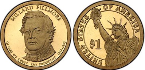 🇺🇸 1$ coin (2010)

(via pcgs.com)

#USA #Coins #numismatics #MillardFillmore #Dollars