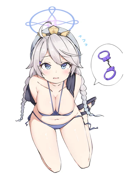 制式水着(?)のキリノちゃん 