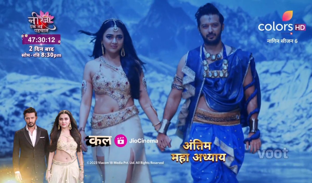 Naagin_Colors's tweet photo. TEJASSWI X NAAGIN6 FINALE

So happy that Ekta choosed Best ITV actress who footsteps the franchise in Great Path, Lots of Love n Praying Success for her Future ! #Naagin6SeasonFinale   #Naagin6 #TejasswiPrakash #VatsalSheth  #Naagin6WithTejasswiPrakash  #TejaTroops #Naagin6Finale https://t.co/5hOymY0bFU